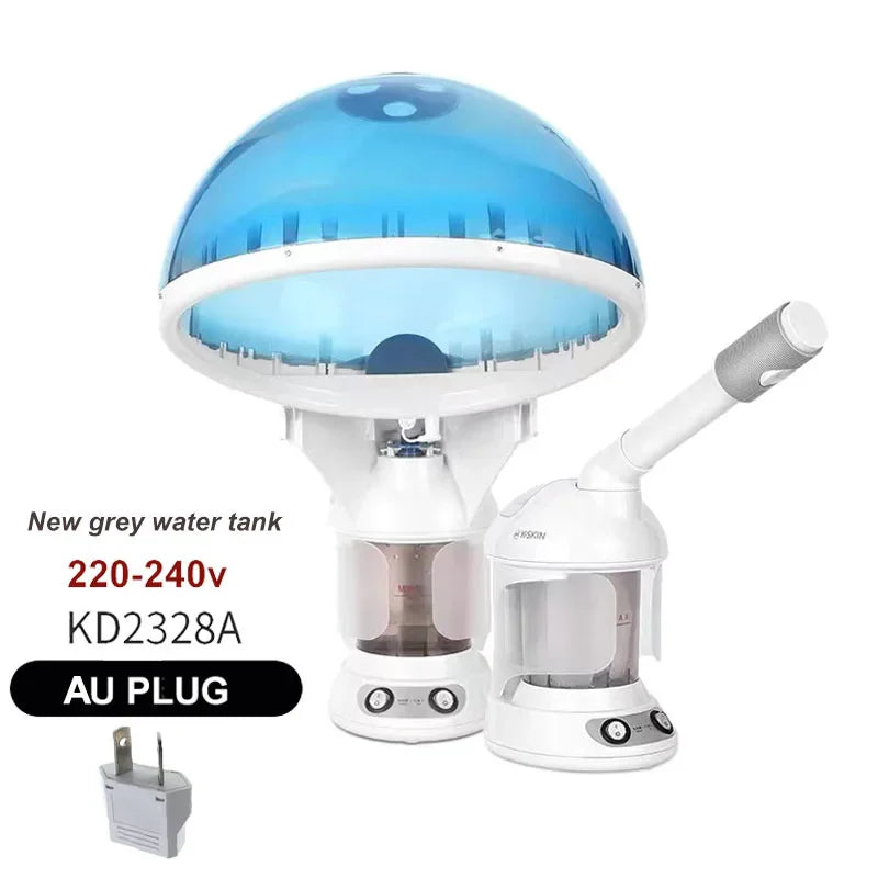Face Hair Steamer Machine Humidifier Hot Nano Mist Sprayer Facial Ozone Vaporizer Hair Moisturizing Hydration Home Salon Steamer