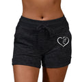 SunnyStride Women's High-Waist Sport Shorts THRIXINE