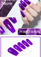 Rainbow Ghini UV LED Glitter Purple Gel Nail Polish 15ml Manicure Art Accessories Nail Glue Supplies for Professionals Varnishes Lootquake LLC