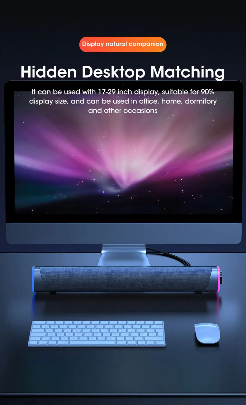 Wireless Bluetooth Speaker 4D Stereo Soundbar Home Surround Speakers for Laptop Projector PC Music Player Aux 3.5mm Wired USB Lootquake LLC