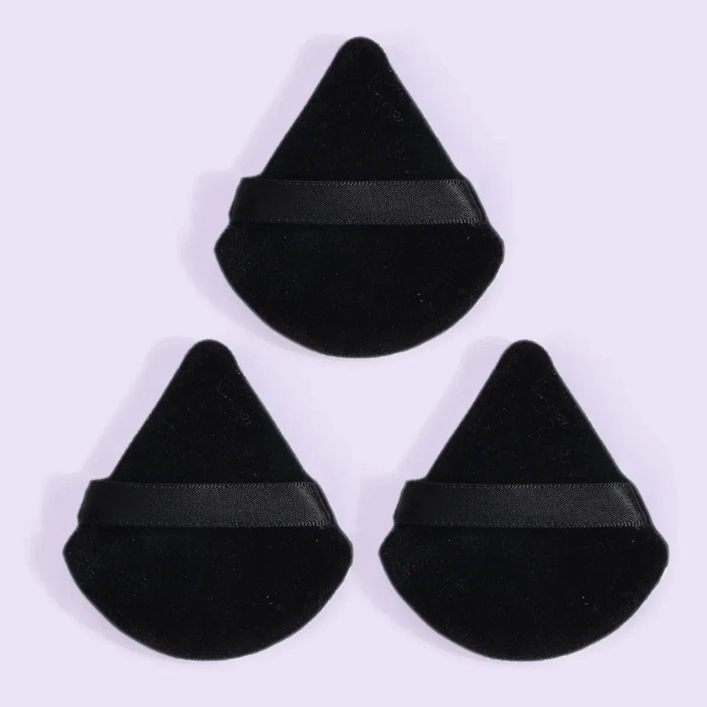 3/5/6 Pcs Triangle Powder Puff For Loose Powder Liquid Cosmetic Soft Plush Powder Puff Makeup Foundation Puff Makeup Tool Lootquake LLC