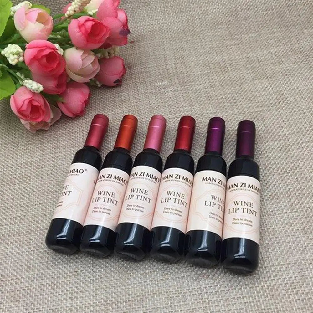 Lipstick Wine Lip Stain Baby Pink Lipgross Matte Liquid Lip Glaze Long Lasting Waterproof Lip Stain Nonstick Cup Lipstick Lootquake LLC