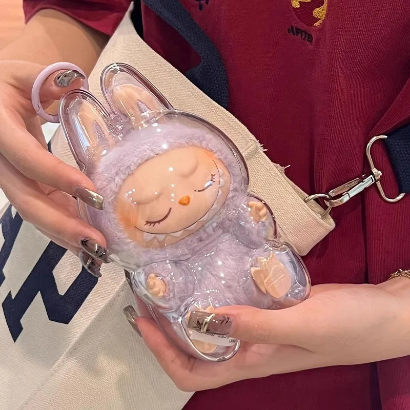 17cm Labubu Protector Case Labubu V1V2V3 Suitable for Wearing Clothes Protective Acrylic Storage Case Transparent DIY Gifts Lootquake LLC