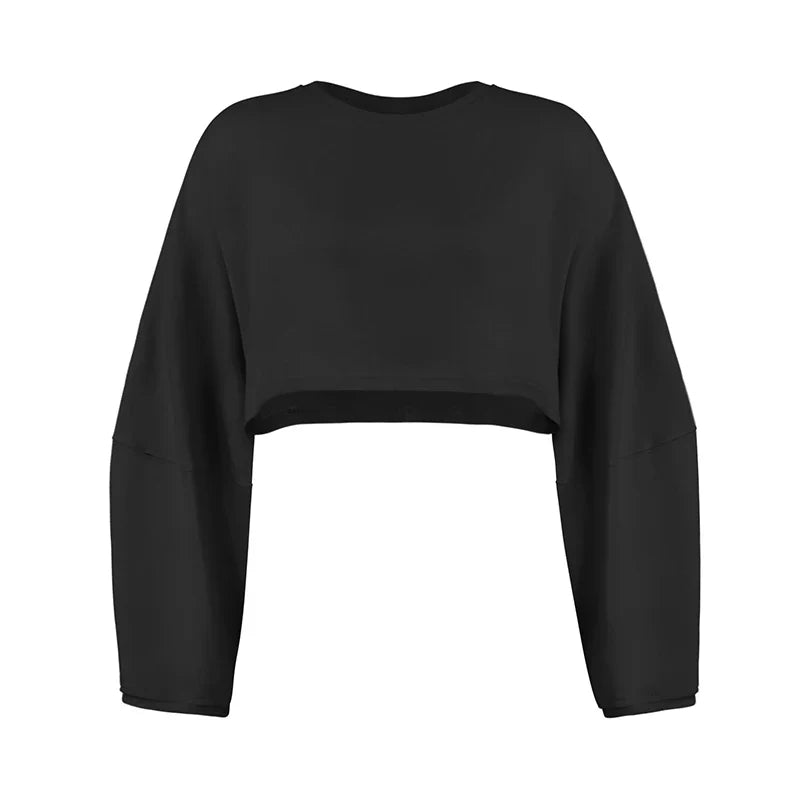 FitFlow Long Sleeve Crop Top THRIXINE