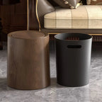 Large Wooden Trash Can for Office Living Room Bathroom Home Kitchen Vintage Retro Waste Bin