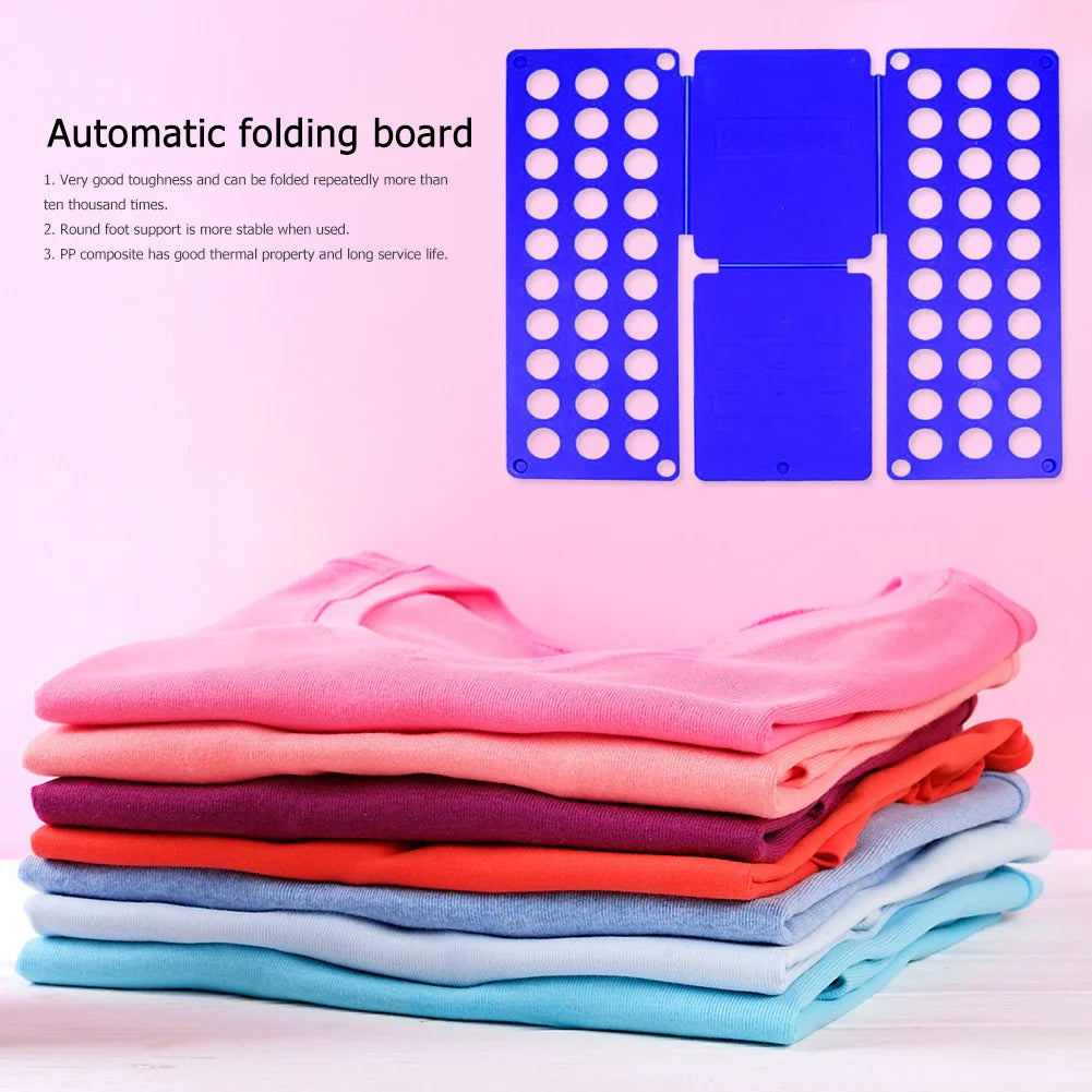 Plastic Clothes Folding Board Easy and Fast Kids Laundry Folder Shirt Folding Board Home Storage Tool for Kid Children Adults Lootquake LLC