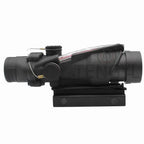 Hunting A*OG 4x32 Fiber Illuminated Red Chevron Scope THRIXINE