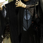 Halloween Black Gauze Horror Decor Tablecloth Table Flag Black Mesh Bar Ghost House Chamber Terror Decor Outdoor Hanging Gauze