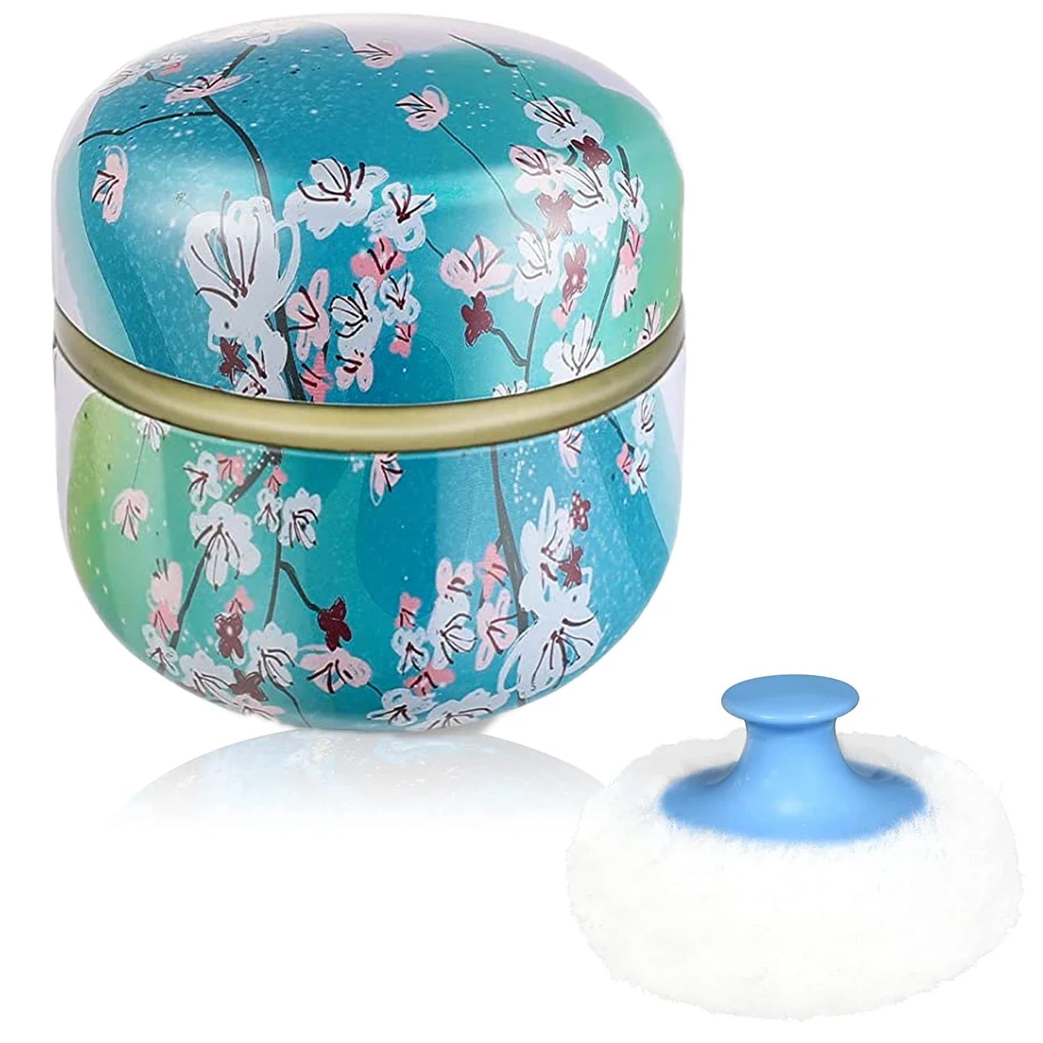 Powder Puff and Powder Container for Body Dusting Powder Case with Puff fo Women Loose Powder Containers with Puff for Travel Lootquake LLC