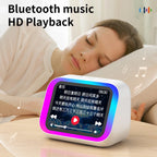 Smart Bluetooth Translator RGB Speaker 18 Languages Real-time Translation AI bluetooth 5.4 speaker with LCD display, game,alarm Lootquake LLC