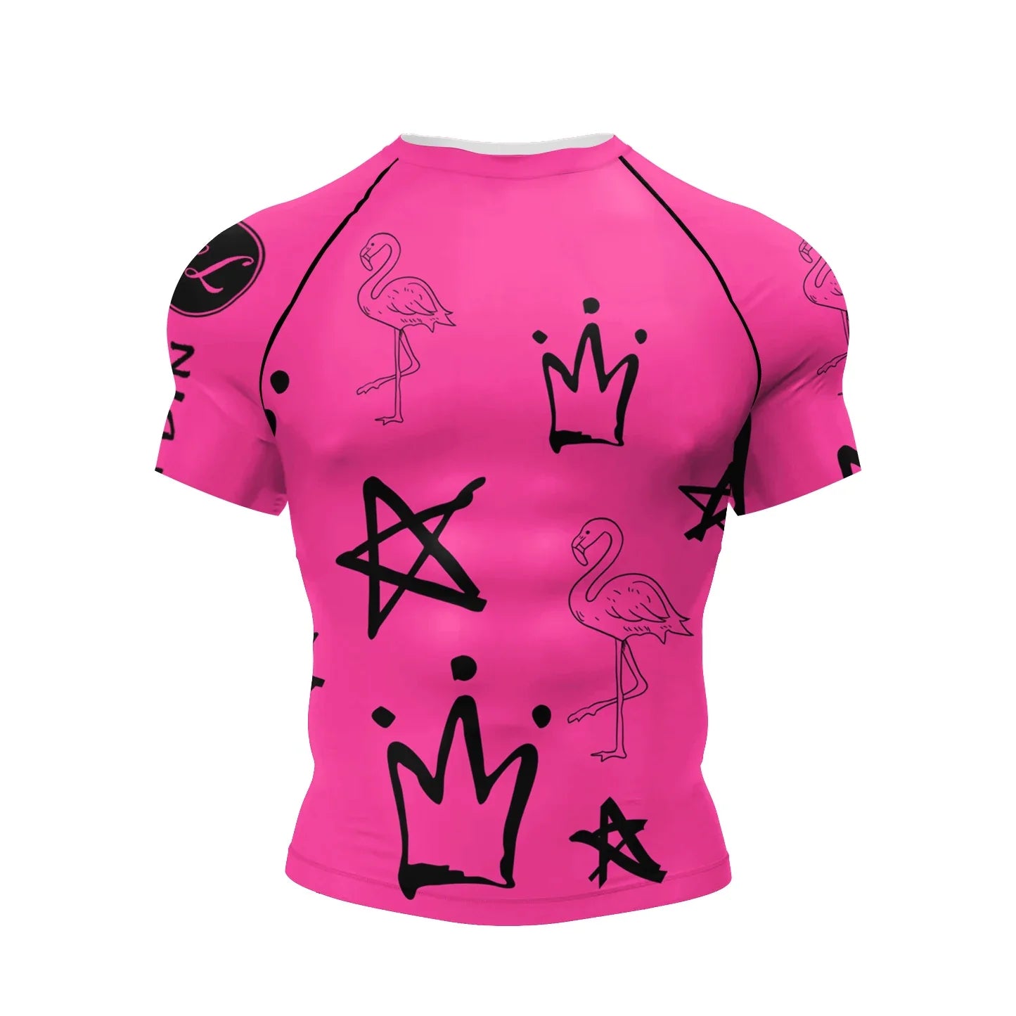 Men's Compression Short Sleeve Athletic T-Shirts - SJB-DIAMOND ELITES