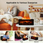Air Humidifier Essential Oil Diffuser Flame Aroma Humidifier Home Room Fragrance Diffuser with Night Light Aromatherapy Diffuser Lootquake LLC