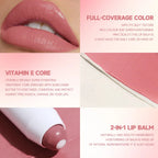 2-in-1 Nude Lipstick Matte Red Lip Balm Moisturizing 6 Colors Sandwich Lipstick Waterproof Long Lasting Non-stick Cup Lip Stick Lootquake LLC