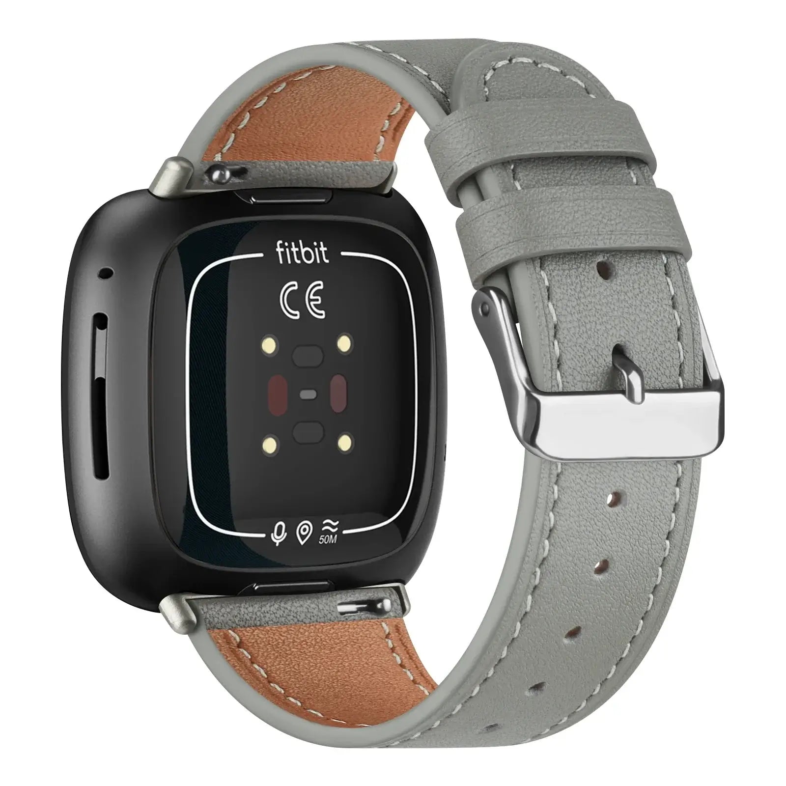Fitbit Versa & Sense Leather Band - Stylish Durable Design - SJB-DIAMOND ELITES
