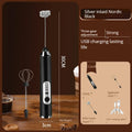 Handheld Double Stick Wireless Whisk Custard Foamer Mini Portable Blender Coffee Milk Three Speed Control Egg White Whipped USB
