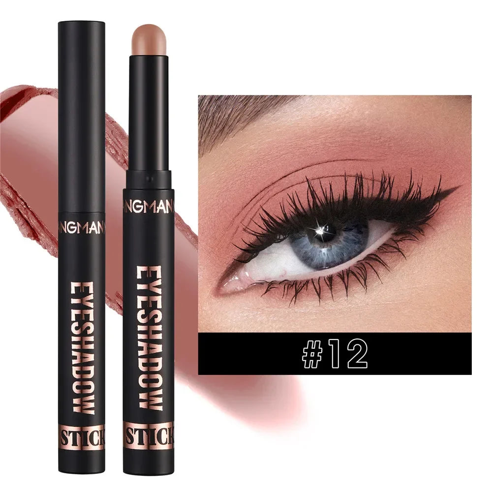 1PC Waterproof Pearlescent Eyeshadow Pencil Stick 8 Colors Lasting Glitter Shimmer Eye Shadow Highlighter Pen Eyes Makeup Tools Lootquake LLC