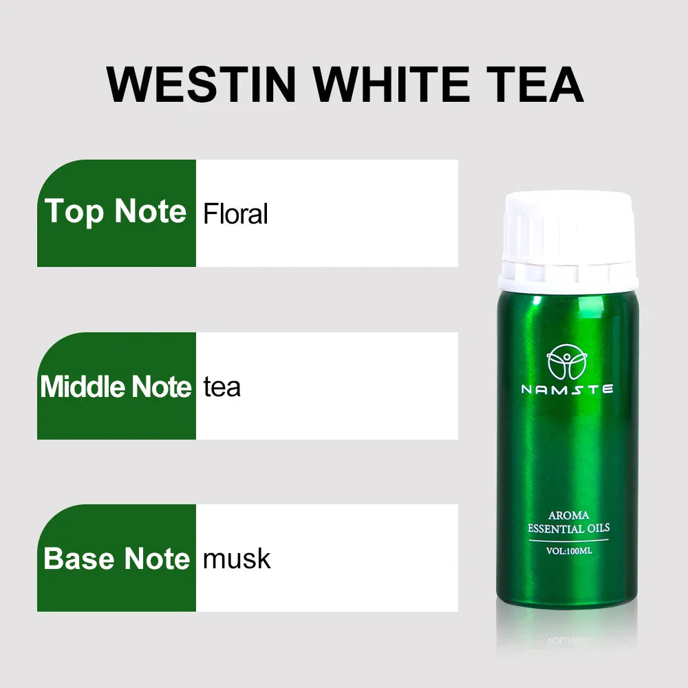 Namste 100ML Lavender Jasmine White Tea Sandalwood  Essential Oils For Humidifier Diffuser Perfume Home Fragrance  Air Freshener Lootquake LLC