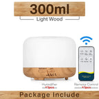Air Humidifier Essential Oil Diffuser 300ML 500ML 1000ML With Lights Remote Control Ultrasound Electric Aromatherapy Diffuser Lootquake LLC