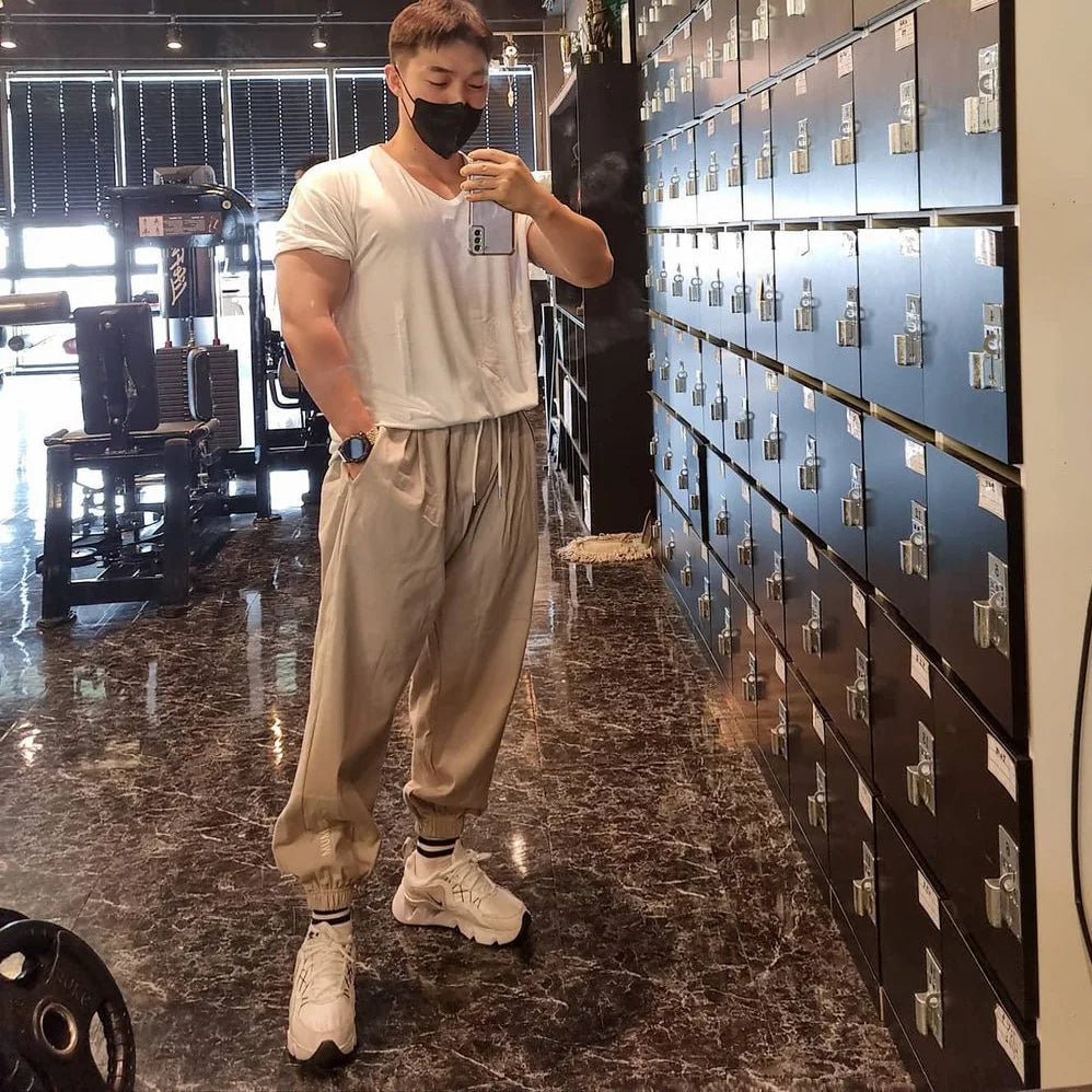 FlexFit Korean Style Men's Athletic Pants THRIXINE