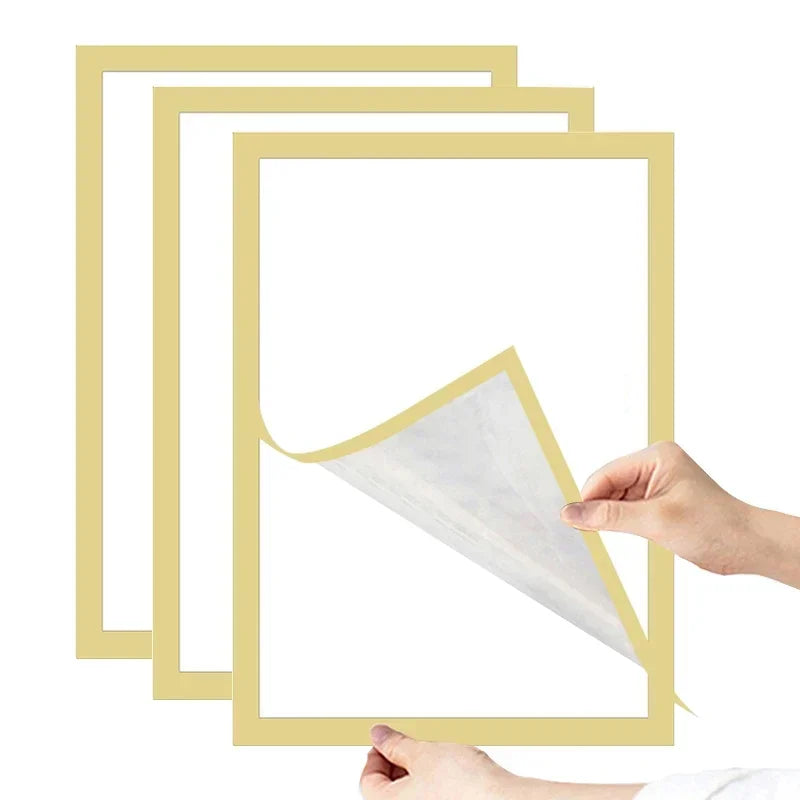 A4/A5/A6 Black Magnetic Photo Frame Publicity Column Advertising Column Self Adhesive Soft Poster Frame Certificate Folder Lootquake LLC
