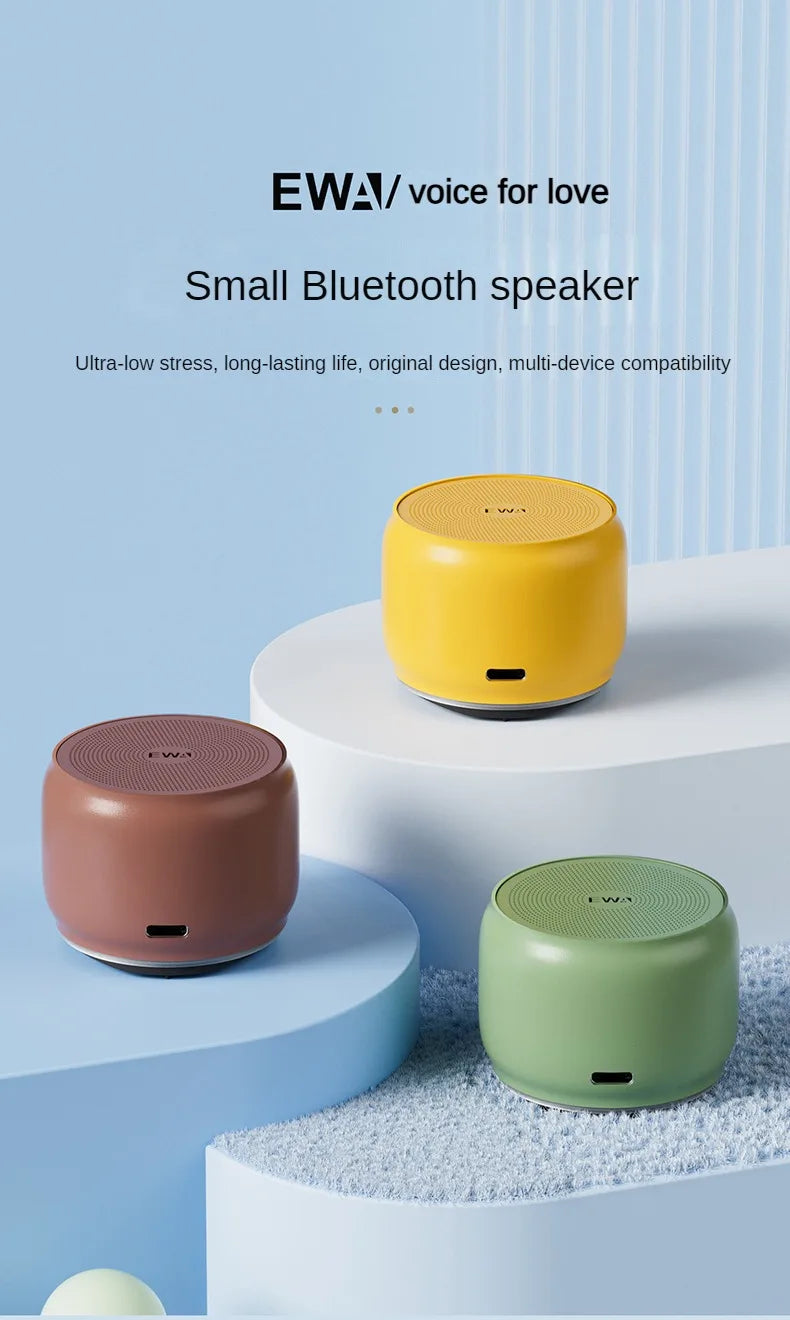 EWA A126 Bluetooth Speaker Mini Portable Aluminum Alloy Heavy Bass High Sound Quality Large Volume Indoor And Outdoor Speakers Lootquake LLC