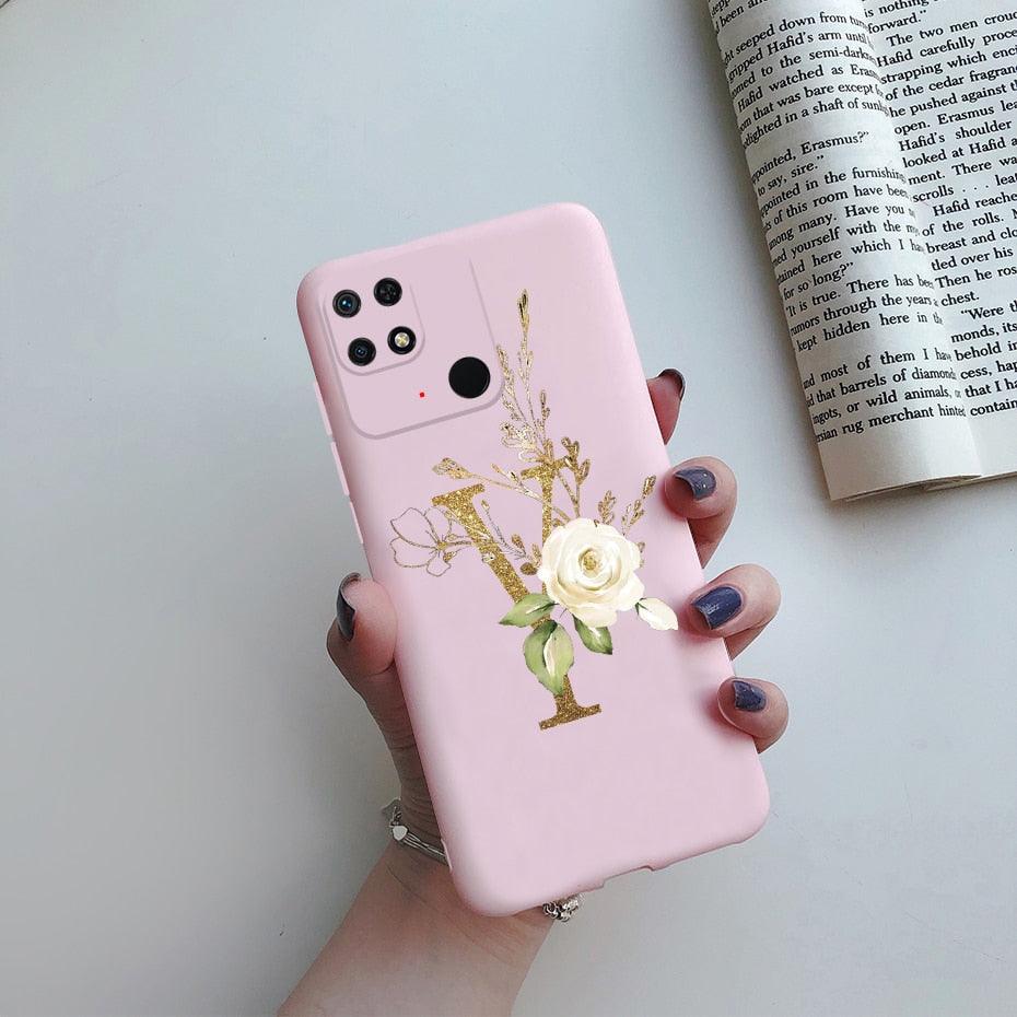 Soft Silicone Bumpers Protective Cover Anti-Scratch Shockproof Phone Case For Redmi 10C Case 6.71" Cute Letters Cover Soft Silicone Phone Case For Xiaomi Redmi 10C 10 C Redmi10C Shockproof Bumper Phone Case Stevvex