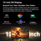 Blackview MEGA 2 Tablets 12 inch 2K Display Widevine L1 24GB(8+16) Android 15 256GB 9000mAh AI Main Camera Pad PC Lootquake LLC
