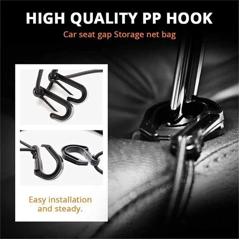 Car Storage Net Bag Between Seats Car Divider Pet Barrier Stretchable Elastic Mesh Bag Organizer Auto Accessories Lootquake LLC