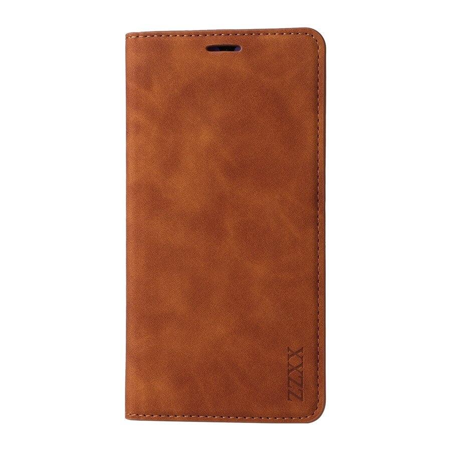 Wallet Flip Leather Case For Xiaomi Redmi 10 10C 9A 9C 9T Note 11 Pro 10S 10 Pro 9 Pro 8T 7 Poco F3 X3 X4 Pro M3 M4 Pro M5s 11T Leather Finish Inbuilt Stand & Pockets Wallet Style Flip Back Case Stevvex