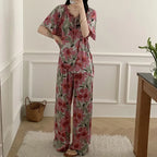 Sleepwear Women's Clothing Summer Blouse Cotton Silk New Thin Home Loose Casual Comfortable Premium Soft Simple  National Style Lootquake LLC