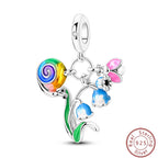 S925 Sterling Silver Princess Golf Hamster Camera Travel Three Piece Set Charms Beads 3mm DIY Fine Jewelry Making Lootquake LLC
