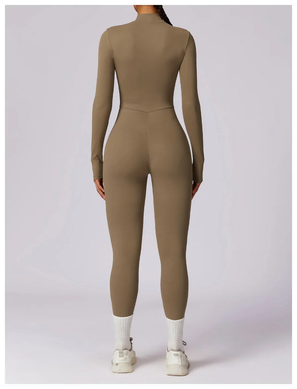 Yoga Jumpsuit Long Sleeved Zipper Rompers THRIXINE