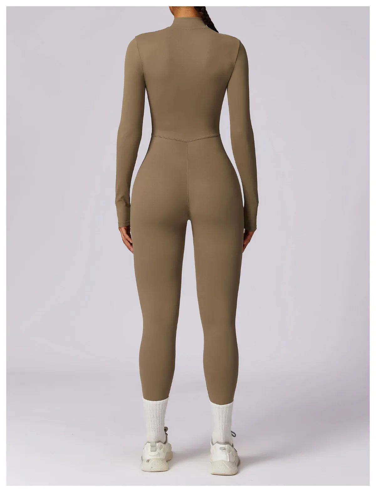Yoga Jumpsuit Long Sleeved Zipper Rompers THRIXINE