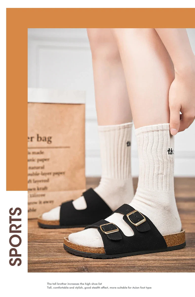 Brand Men Women Sandals Summer Designer Couple Cork Clogs Sandals Luxury Classic Unisex Mules Beach Slide With Adjustable Buckle Lootquake LLC