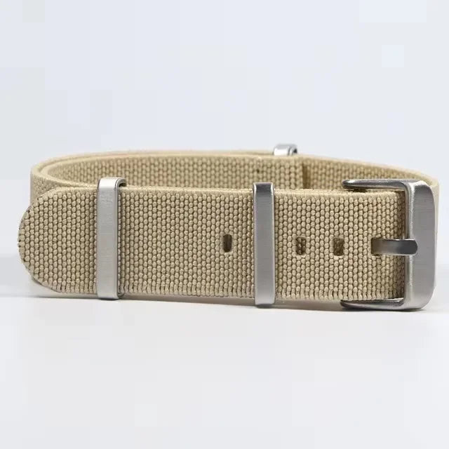 Polar Watch Band Nylon Elastic Strap Unisex Military Style Blue Red