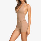 Women's V-Neck Top w/Built-in Bra