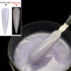 Jillnails 100g Glitter Shimmer Milky Hard Gel Builder Nail for Nails ExtensionsRoyal Blue Pink  UV LED Camouflage  Selfleveling Lootquake LLC