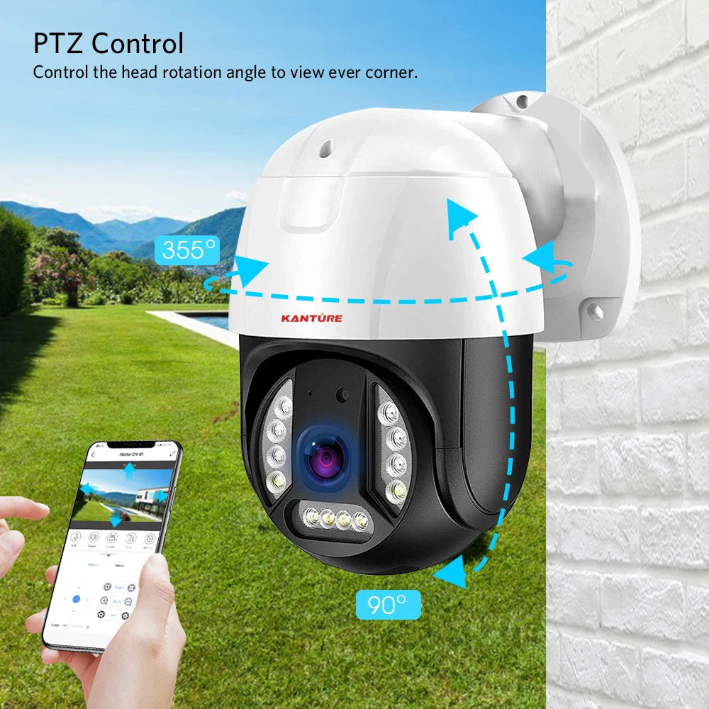XMEYE 16CH POE NVR Kit 4K PTZ Security Camera System 8MP Ai Face Detect Two Way Audio Waterproof Colorfull Night Vision Camera Lootquake LLC