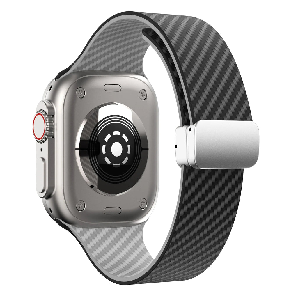 Apple Watch Silicone Strap - Magnetic Buckle, Durable Design