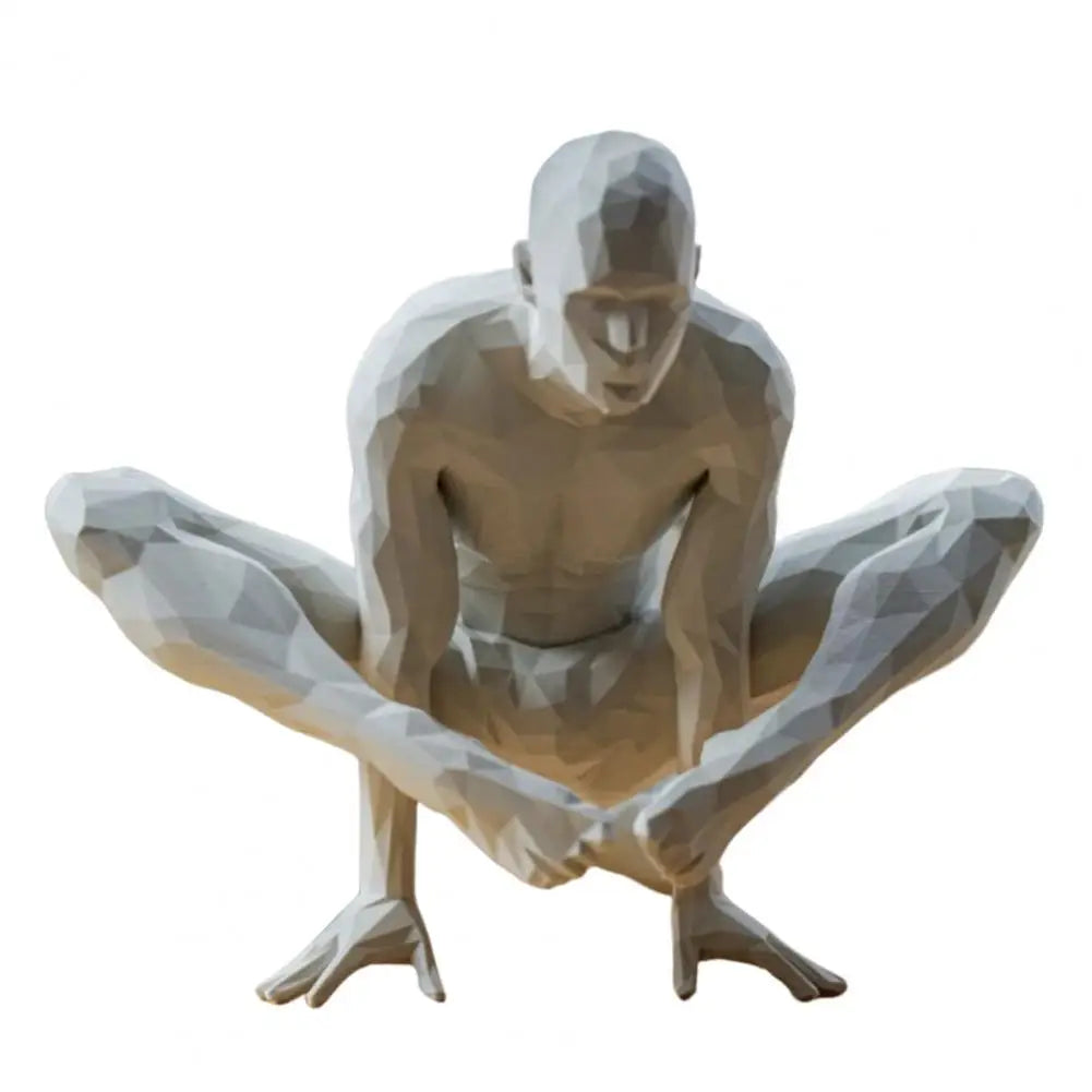 Yoga Man Meditating Abstract Statues Sculptures Yoga Figurine Nordic Living Room Home Decor Decoration Desk Ornaments Decor  ﻿