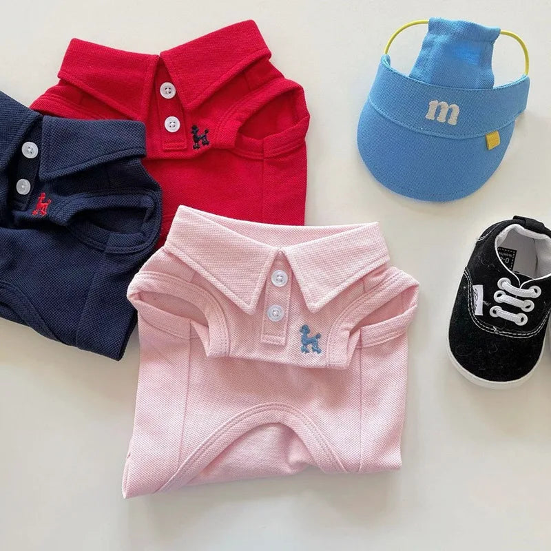 New Pet Dog Polo Shirt Dog Cool Clothes Soft Breathable Yorkie Chihuahua Puppy Clothes Dog Vest for Small Medium Dogs Costumes Lootquake LLC