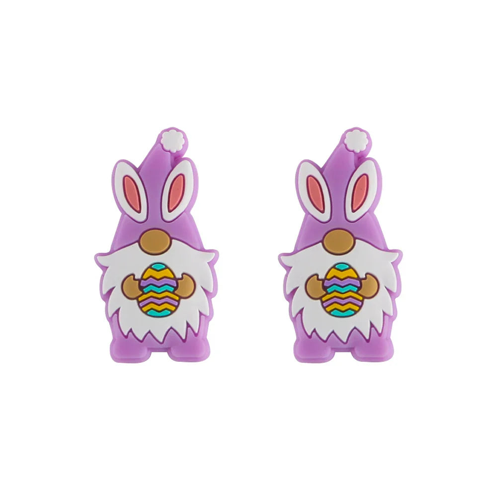 Kovict 5/10Pcs New Focal Silicone Beads Easter Series Bead For Jewelry Making DIY  KeyChain Bracelet Necklace Pen Accessories Lootquake LLC