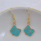 Creative nail salon art nail polish enamel earrings ladies girls gifts