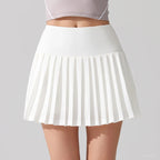 VITALINOVO Flowy Pleat Skort: High-Waist, Pocketed, Comfy THRIXINE
