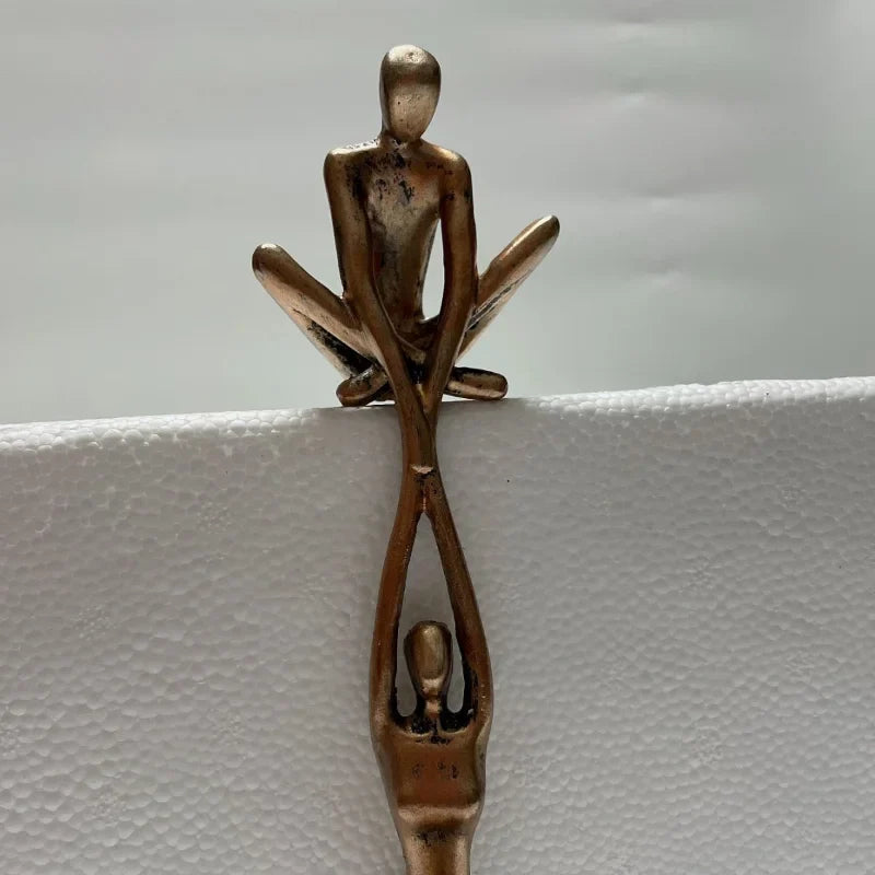Man Lifting Woman Figurine Art Statue Lover Sculpture Ornament Home Desktop Decor Dancing Couple Sculpture Art Creative Artwork Lootquake LLC