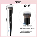 70 Pro Big Foundation Brush Cream Foundation Makeup Brush Chubby Professional Synthetic Hair Face Contour Foundation Makeup Tool Lootquake LLC