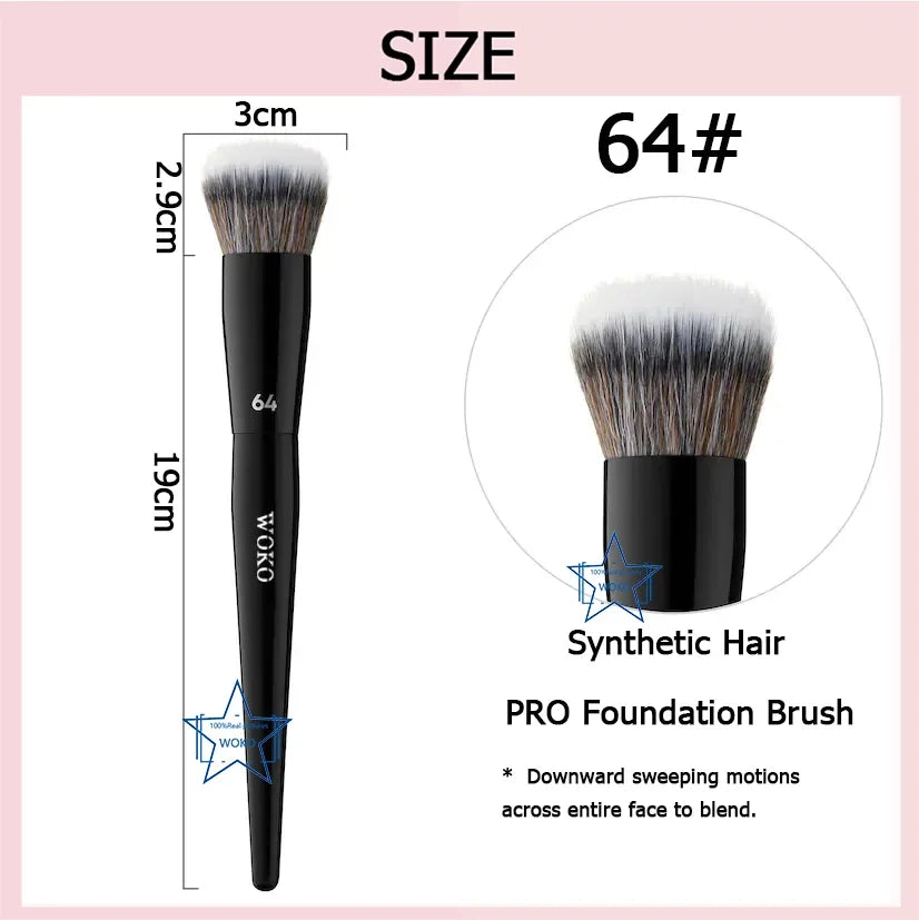 70 Pro Big Foundation Brush Cream Foundation Makeup Brush Chubby Professional Synthetic Hair Face Contour Foundation Makeup Tool Lootquake LLC