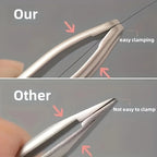 Premium Round Head Tweezers for Eyebrow & Facial Hair Removal Seamless Clips Short Hair Precision Beard Clip