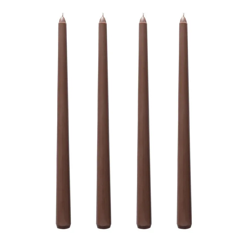 30CM Taper Candle 4 Pack - Home Interior Long Burning Dripless and Smokeless Candles Unscented - Valentines Candles for Home Lootquake LLC
