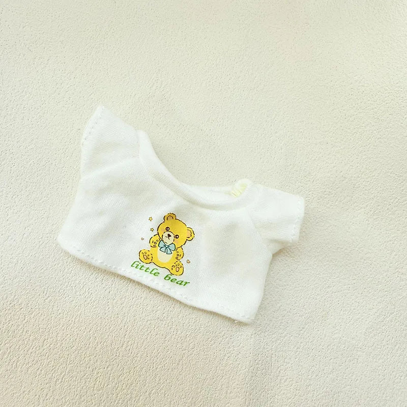 Labubu Doll Clothes Police Set Summer T-shirt Labubu I II Idol Dolls 15/17cm Clothes Sitting Party Accessories DIY Gifts Lootquake LLC